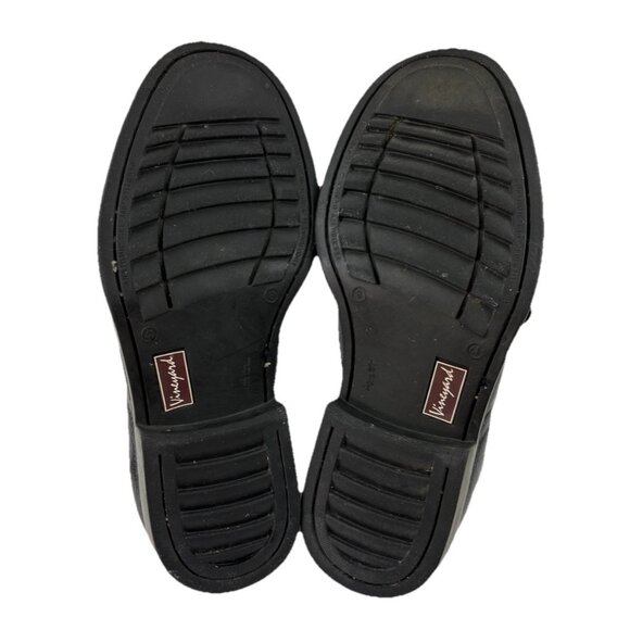 Sandro Moscoloni Vinyard Shoes Mens 9.5D Black Pebbled Leather Loafer Lace Up main image 5